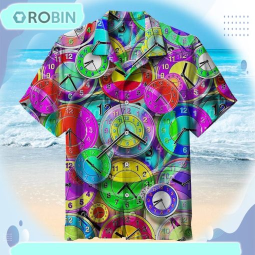 The Art of Clock and Hypnosis Unisex Hawaiian Shirt