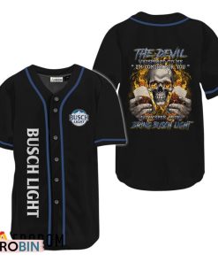 The Devil Whispered To Me Bring Busch Light Baseball Jersey Shirt Style