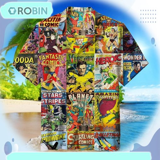 The Golden Age of Comic Books Unisex Hawaiian Shirt