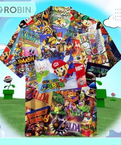 The Nintendo 64 is now 26 Years Old Unisex Hawaiian Shirt The Nintendo 64 is now 26 Years Old Unisex Hawaiian Shirt