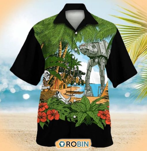 Topical Star Wars Scarif AT-ST Hawaiian Shirt