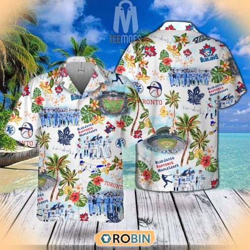 Toronto Blue Jays Icon Pattern Summer Hawaiian Shirt