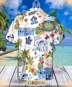 Toronto Blue Jays Icon Pattern Summer Hawaiian Shirt Toronto Blue Jays Icon Pattern Summer Hawaiian Shirt