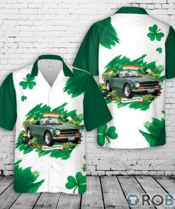 Triumph TR 6 1969 Green, St Patrick’s Day Hawaiian Shirt