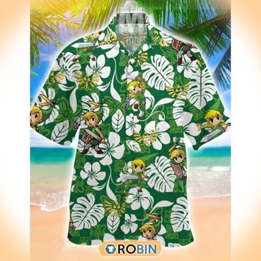 Tropical Summer Legend Of Zelda Korok Pattern Hawaiian Shirt
