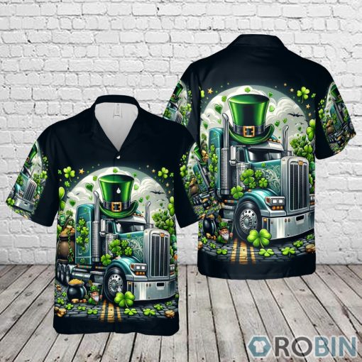 Trucker Happy St Patrick’s Day Hawaiian Shirt
