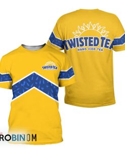 Twisted Tea Yellow Wine Pattern All Over Printed T-Shirt Twisted Tea Yellow Wine Pattern All Over Printed T-Shirt