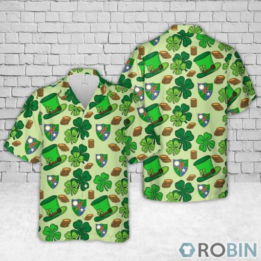 US Army 75th Ranger Regiment St Patrick’s Day Hawaiian Shirt