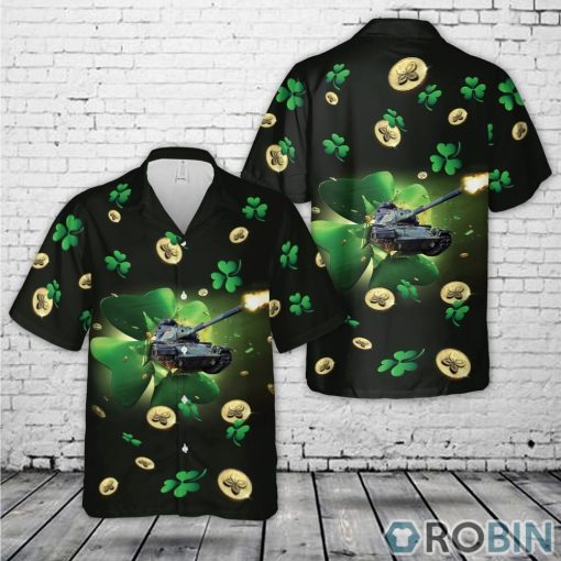 US Army M60 Main Battle Tank, Patrick’s Day Hawaiian Shirt