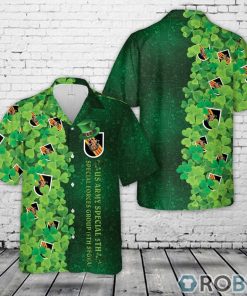 US Army Special 5th Special Forces Group, Patrick’s Day Hawaiian Shirt