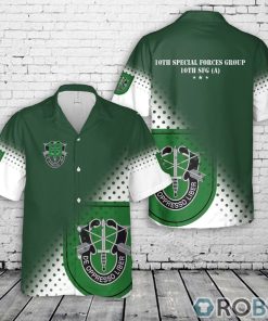 US Army 10th Special Forces Group (10th SFG), St Patrick’s Day Hawaiian Shirt