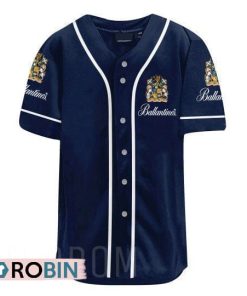 US Flag Black Skull Ballantine Baseball Jersey Shirt Style
