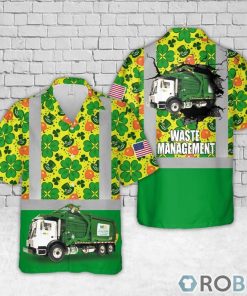 US Waste Management St Patrick’s Day Hawaiian Shirt US Waste Management St Patrick’s Day Hawaiian Shirt