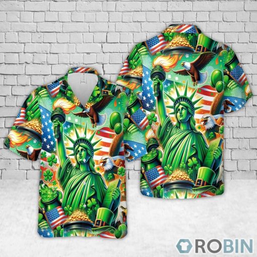 USA St. Patrick’s Day Hawaiian Shirt