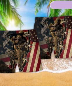 Veteran Proud Memories Flag Beach Short, Gift for Holiday Summer Veteran Proud Memories Flag Beach Short, Gift for Holiday Summer