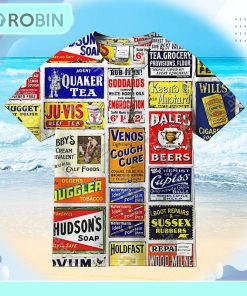 Vintage Advertising Miniature Signs Universal Hawaiian Shirt Vintage Advertising Miniature Signs Universal Hawaiian Shirt