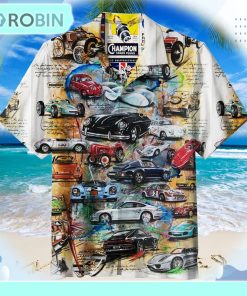 Vintage Cars Unisex Hawaiian Shirt