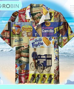 Vintage Ice Cream Unisex Hawaiian Shirt