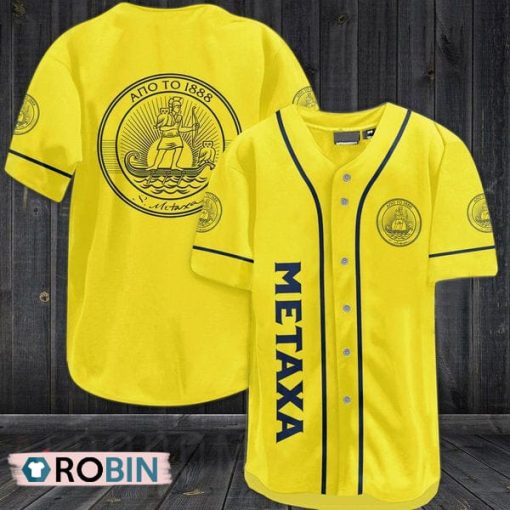 Vintage Metaxa Liquor Baseball Jersey Shirt Style