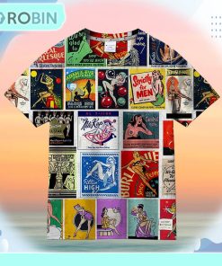 Vintage Pinup Matchbooks Universal Hawaiian Shirt Vintage Pinup Matchbooks Universal Hawaiian Shirt