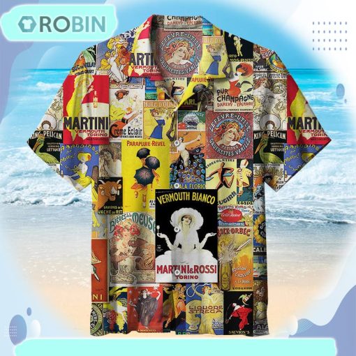 Vintage Posters Unisex Hawaiian Shirt