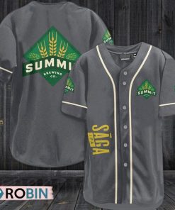 Vintage Summit Saga IPA Beer Baseball Jersey Shirt Style