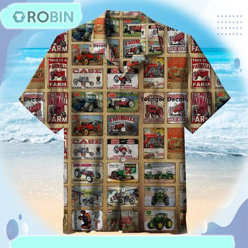 Vintage Tractor Advertisement Universal Hawaiian Shirt