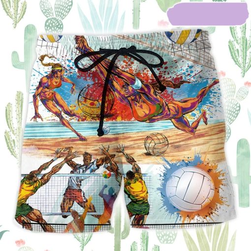 Volleyball Is My Therapy Beach Short, Gift for Holiday Summer