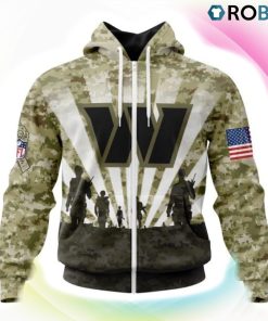 Washington Commander NFL Salute To Service 3D Hoodie Washington Commander NFL Salute To Service 3D Hoodie
