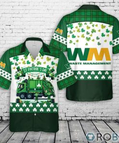 Waste Management St Patrick’s Day Summer Hawaiian Shirt