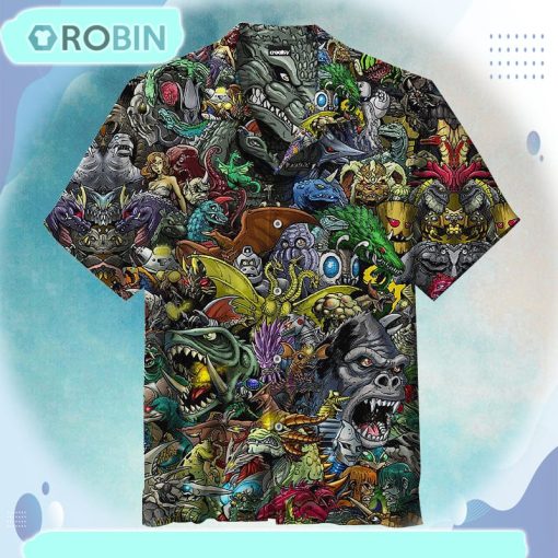 Welcome to the world of Godzilla Hawaiian shirt
