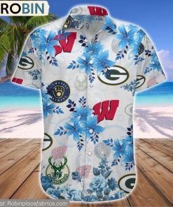 Wisconsin Sports Team Hawaiian Shirt