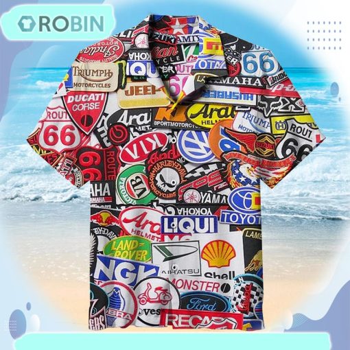World famous car brand Hawaiian shirt