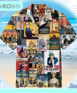 World War I & II Vintage Universal Hawaiian Shirt World War I & II Vintage Universal Hawaiian Shirt