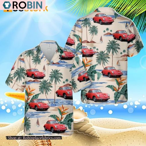 1965 Porsche 356C Coupe Hawaiian Shirt