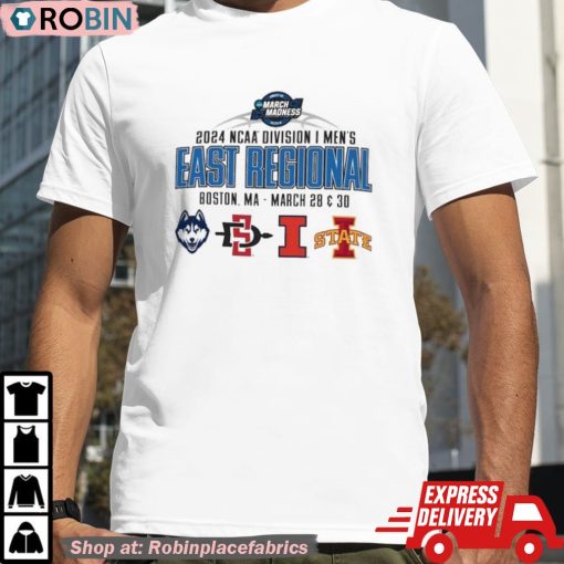 2024 Ncaa Division I Men’s East Regional Boston Ma March 28 & 30 Shirt