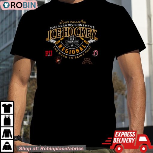 2024 Ncaa Division I Men’s Ice Hockey Regional The Road To Saint Paul Sioux Falls, Sd Shirt