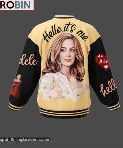 Adele Hello Its Me Baseball Jacket Adele Hello Its Me Baseball Jacket