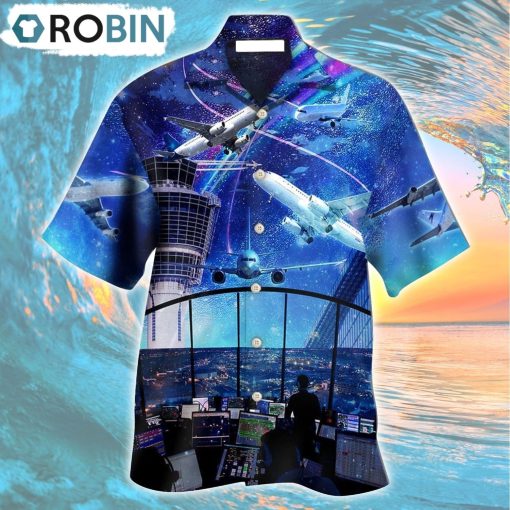 Airplane And Air Traffic Controller Hawaiian Shirt, Gìt for Summer Shirt