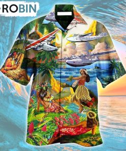 Airplane Love Hawaii Forever Happy Summer Hawaiian Shirt, Gìt for Summer Shirt Airplane Love Hawaii Forever Happy Summer Hawaiian Shirt, Gìt for Summer Shirt