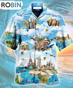Airplane Travel World Whole Life Hawaiian Shirt, Gìt for Summer Shirt Airplane Travel World Whole Life Hawaiian Shirt, Gìt for Summer Shirt