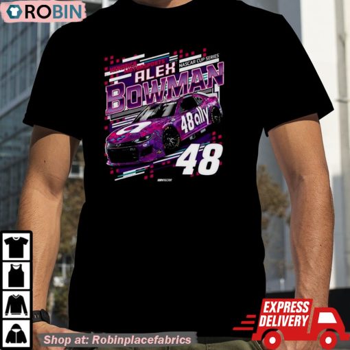 Alex Bowman Hendrick Motorsports Team Collection Black Draft Unisex Shirt