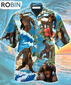 Bigfoot Tropical Style Hawaiian Shirt, Gìt for Summer Shirt