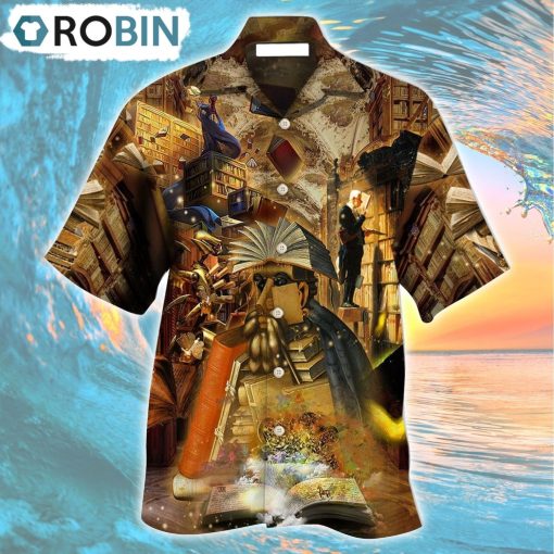 Book Mysterious Librarian Hawaiian Shirt, Gìt for Summer Shirt