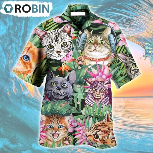 Cat Is My Life Funny Hawaiian Shirt, Gìt for Summer Shirt