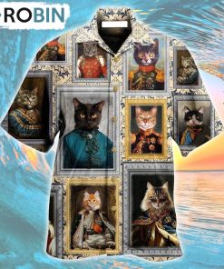 Cat Noble Aristocrat Basic Hawaiian Shirt, Gìt for Summer Shirt