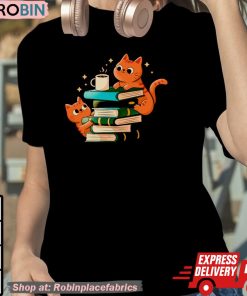 Cats Books And Coffee Shirt Cats Books And Coffee Shirt