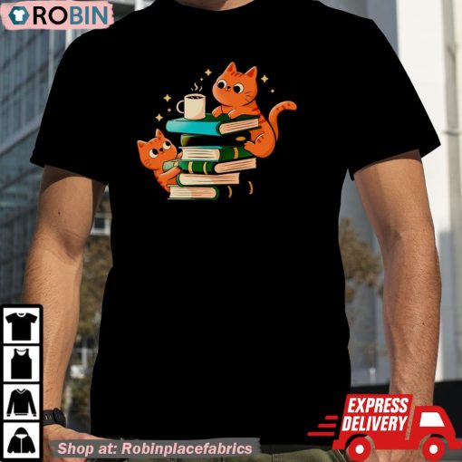 Cats Books And Coffee Shirt