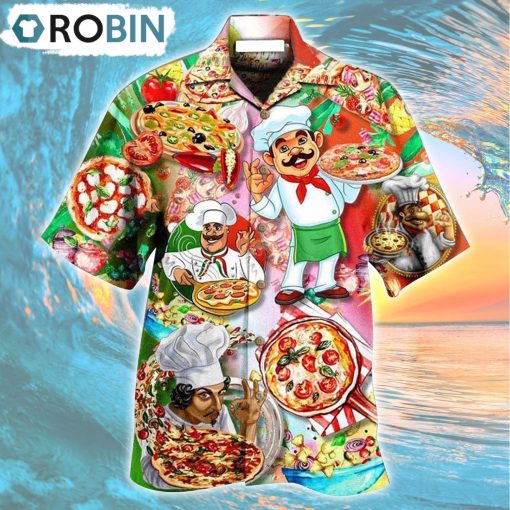 Chef Pizza A Slice A Day Keeps The Sad Away Hawaiian Shirt, Gìt for Summer Shirt