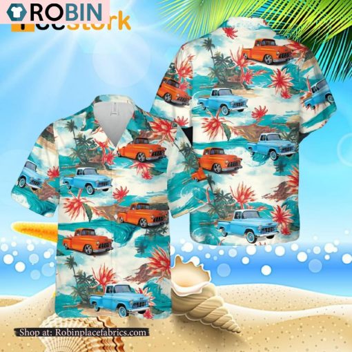 Chevy Stepside 3100 Pickup 1955 Hawaiian Shirt